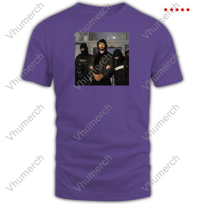Wearable Clothing Merch Andrew Tate Arrest Shirt
