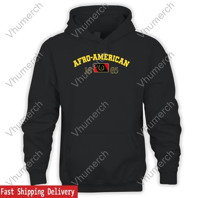 Jhilikeye Wearing Afro-American Heritage Flag 1865 Sweatshirt