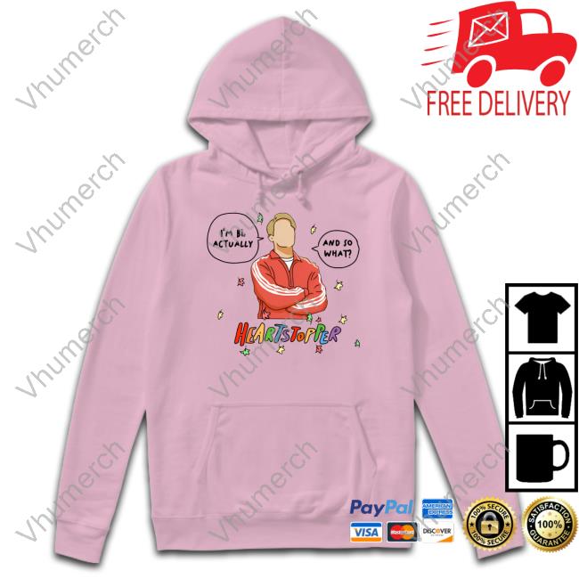 Brookprime Store Heartstopper Nick And Charlie Im Bi Actually Sweatshirt