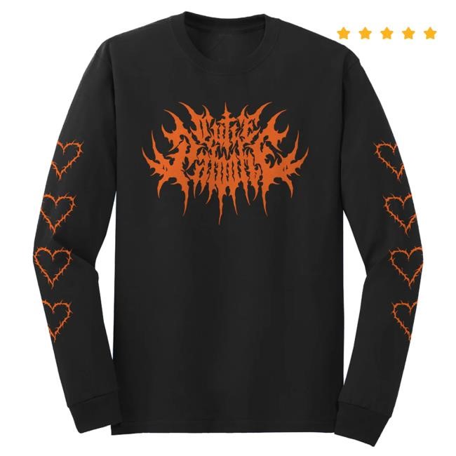 Agoodcultleader Merch Black Hi Viz Orange Cutie Patootie 2.0 Long Sleeve Crewneck Sweatshirt