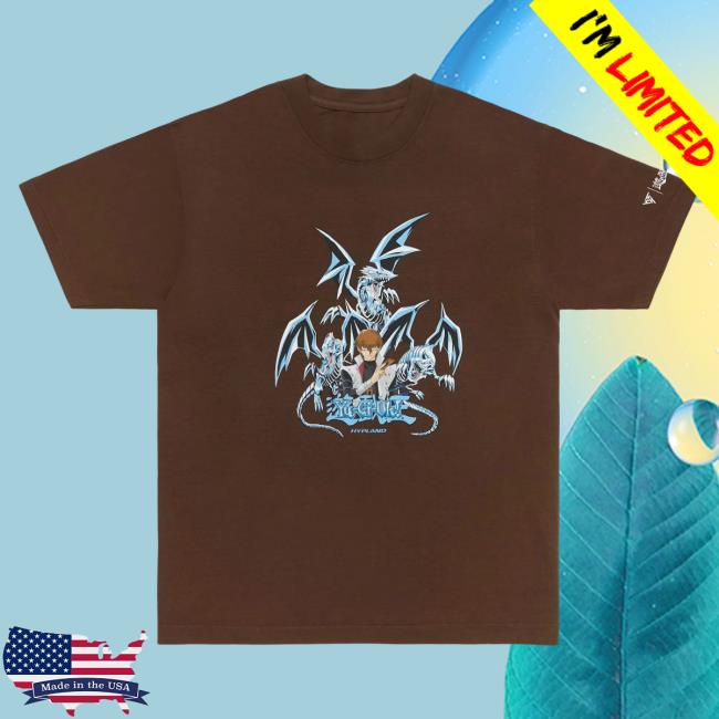 Official Hypland Clothing Merch Store Hypland Yugioh Kaiba Blue Eyes Popover Shirt (Brown)