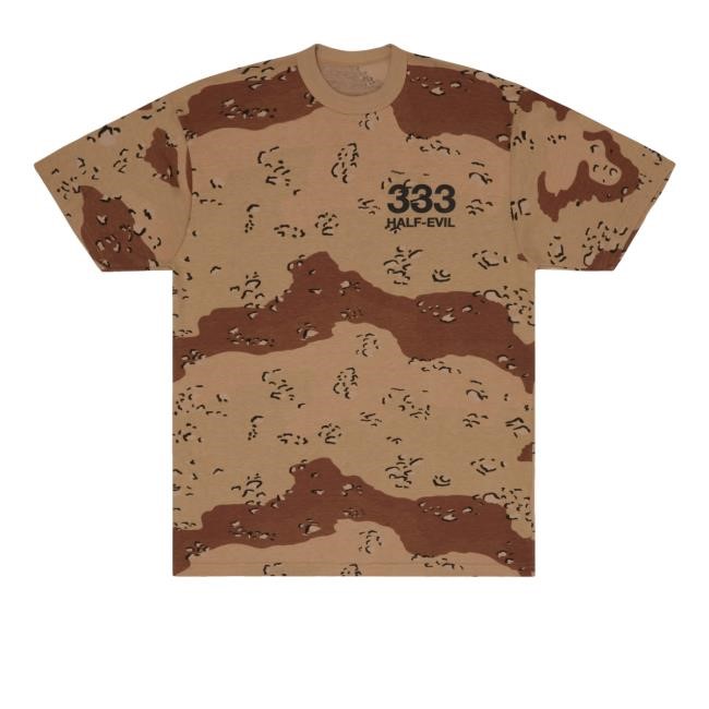 333 Halfevil Merch Shop Store Official Desert Camo Logo Tee
