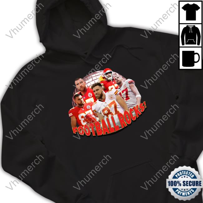 Travis Kelce Football Rocks Shirts