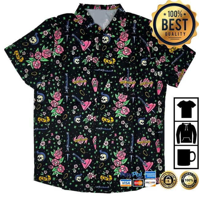 This Wild Life Never Fade Button Up (Black) Shirt