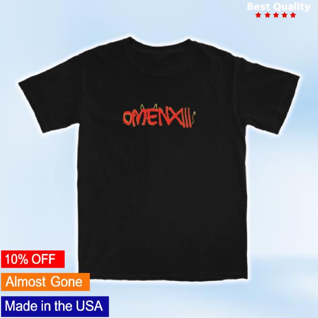 Original Sumerian Records Merch Store Omenxiii Horns Black T-Shirt Sumerianrecords Shop