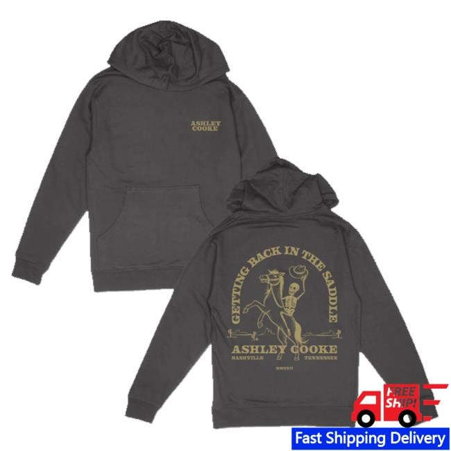 Ashley Cooke Merch Store Getting Back In The Saddle Funny Shirt