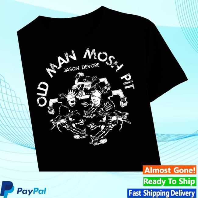 Jason Devore Art Merch Store Shop Old Man Mosh Pit Hoodie Sweatshirt