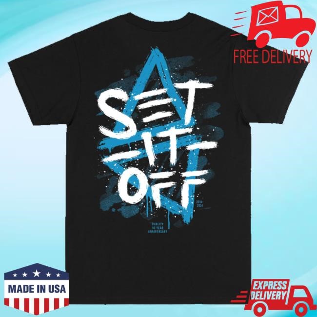 Set It Off Official Merch Duality 10 Year Anniversary Logo New Shirt
