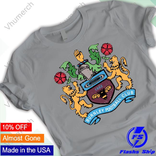 Burnley Fc Retro 1882 Burnley Football Club Tee Shirt