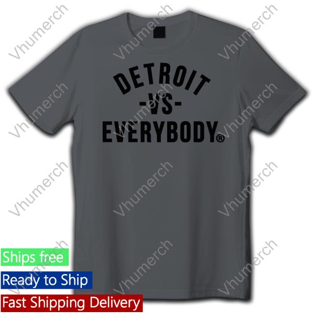 Tony Dombrowski Dan Campbell Wearing Detroit Vs Everybody Long Sleeve T Shirt