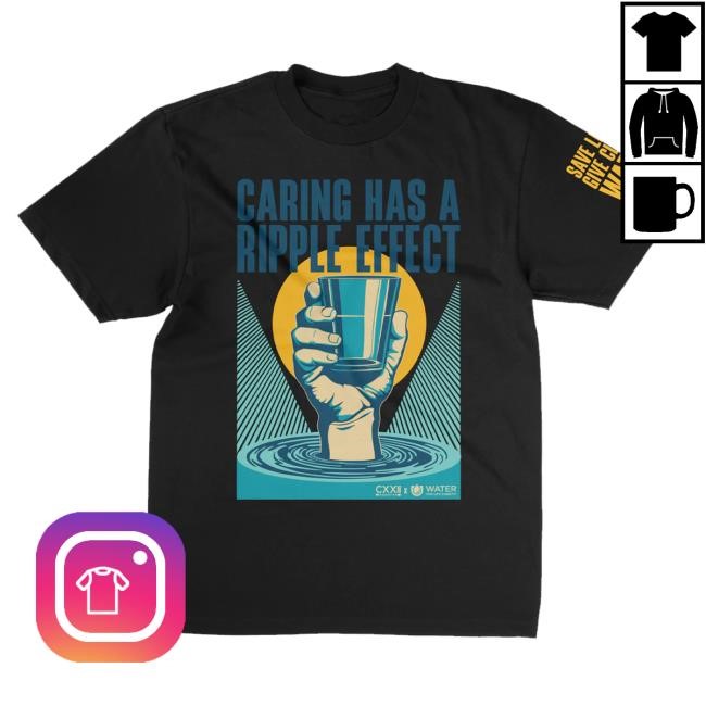 Original Cxxii Apparel Merch Ripple Effect Black Long Sleeve Shirt