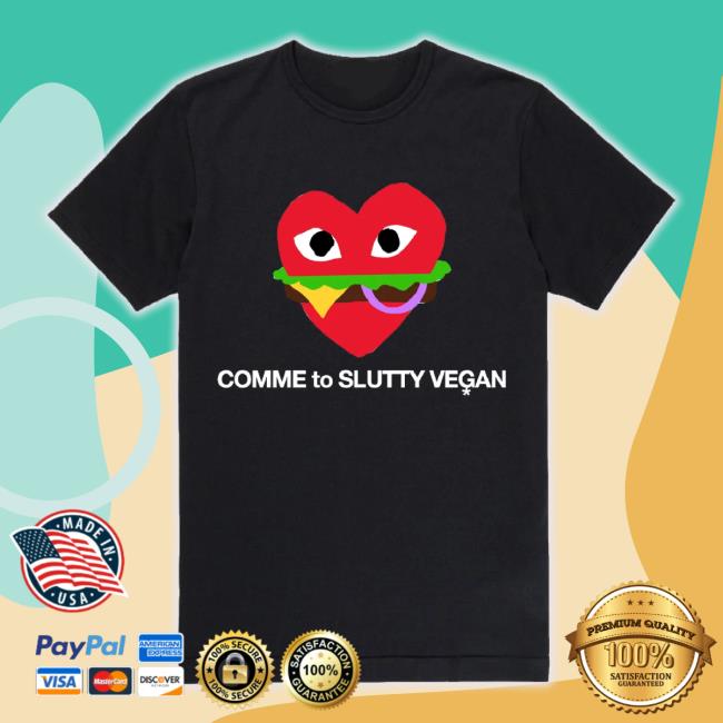 Original Slutty Vegan Merch Store Slutty Vegan Slutty Heart Tee Sluttyvegan Shop