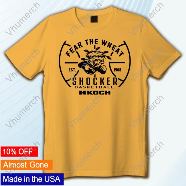 Fear The Wheat Est 1905 Shocker Basketball Tee Shirt