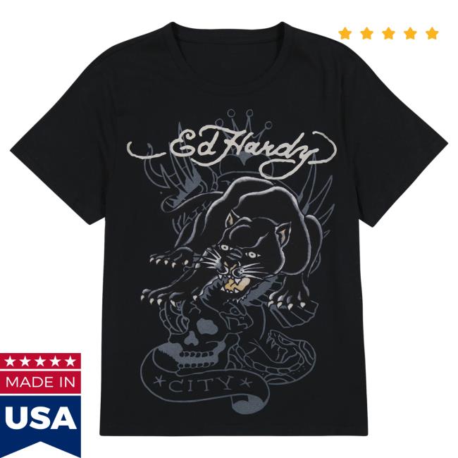 Official Ed Hardy Merch Store Crouching Panther Shirt 2023 EdHardy Apparel Clothing Shop
