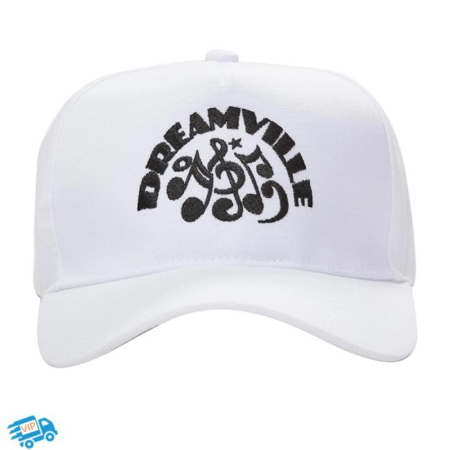 Trending Dreamville Merch Music Note Logo White Hat