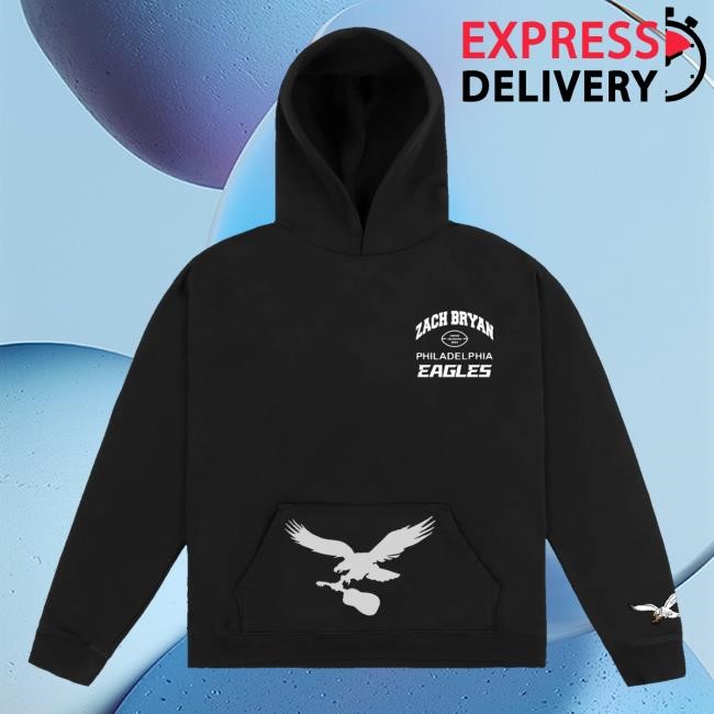 Zachbryan Shop Merch Zach Bryan X Eagles Hoodie Black Tee Shirt