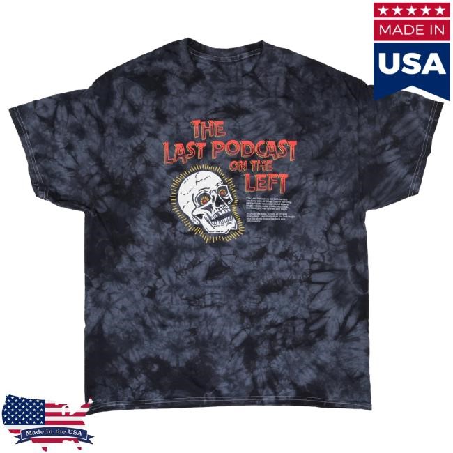 Official Last Podcast Merch Glow Skull T-Shirt