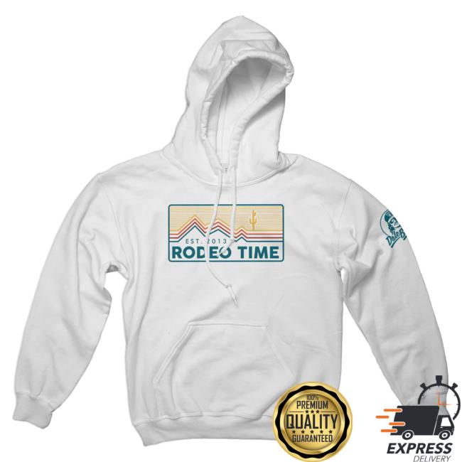 Official Rodeo Time Dale Brisby Merch White Summit Crewneck