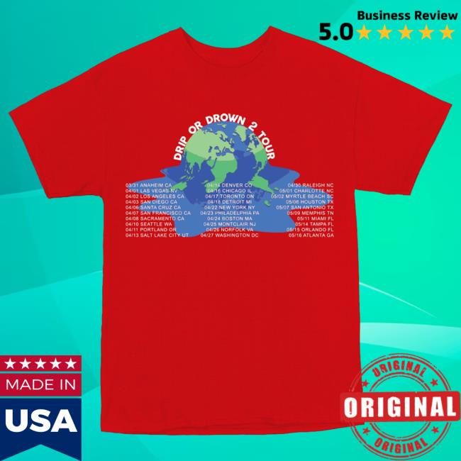 Official Gunna Merch Store Gunna Dripping Tshirt (Red)