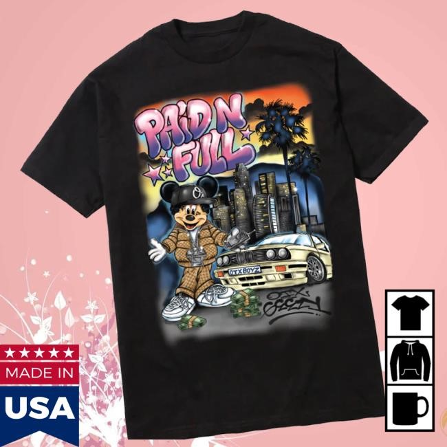 Limited Geezyworld Merch Store Paid In Full Tee Black Sweatshirt