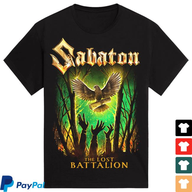 Official Sabaton Merch Store Sabaton The Lost Battalion Shirt 2023 Sabaton Shop