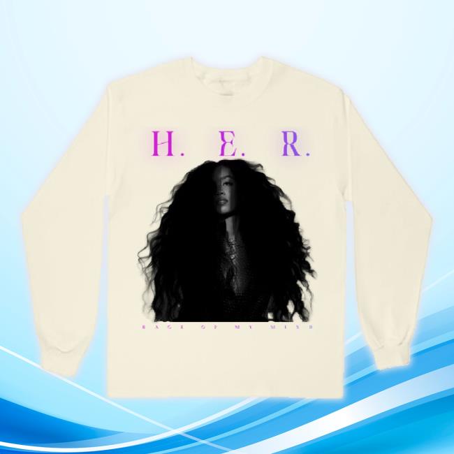 Official Her Shop Back Of My Mind Album Photo Tan Hoodie Sweatshirt Her Merch Store