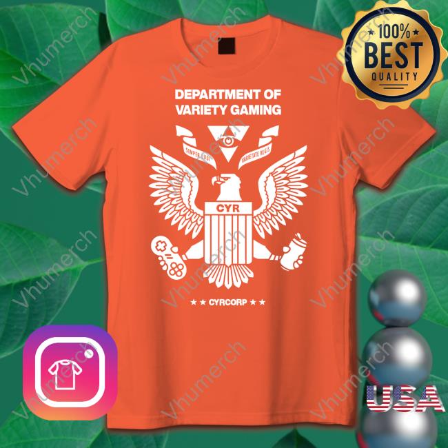 Cyr Merch Department Of Variety Gaming Cyrcorp Shirts Quirk Douglass