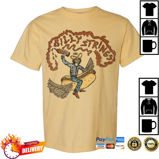 Official Billy Strings Merch Shop Store Hot Dog Hailey Miller Beiden Tee Shirt
