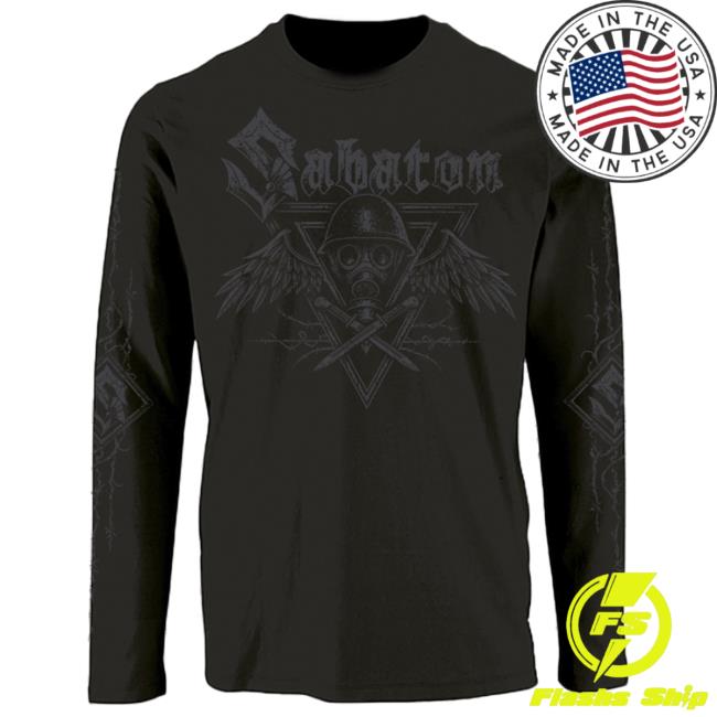 Official Sabaton Merch Store Sabaton Poison Gas Long Sleeve T-Shirt Sabaton Shop