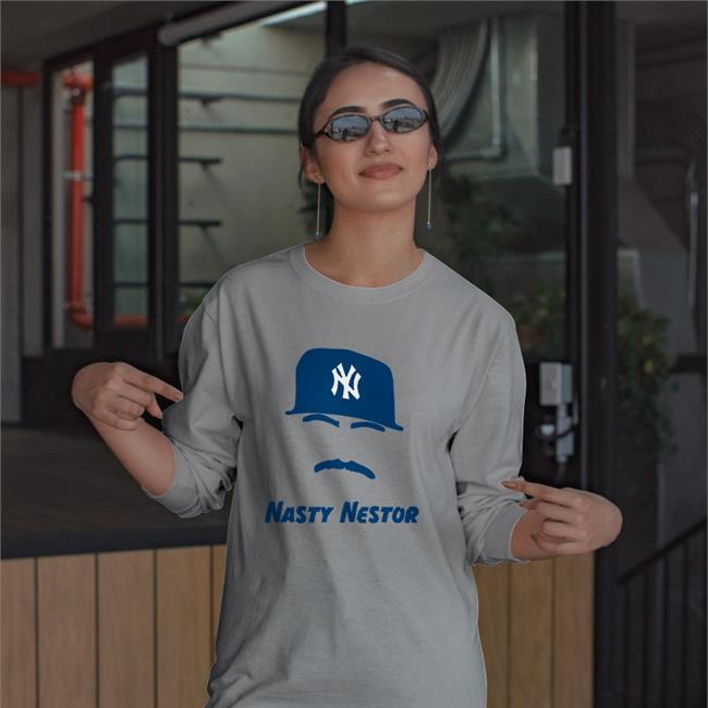 Nestor Cortes Wearing Nasty Nestor New York Yankees Tee Shirt