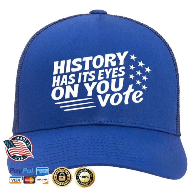 Official Broadway Merchandise Shop Merch Hamilton Vote Trucker Cap Crewneck Sweatshirt