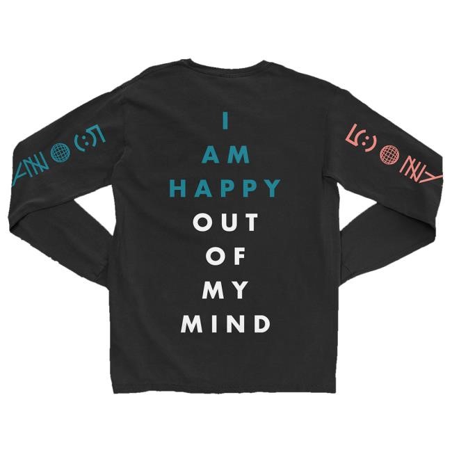 Official Awolnation Store Merch Phantom Five Long Sleeve Hoodie