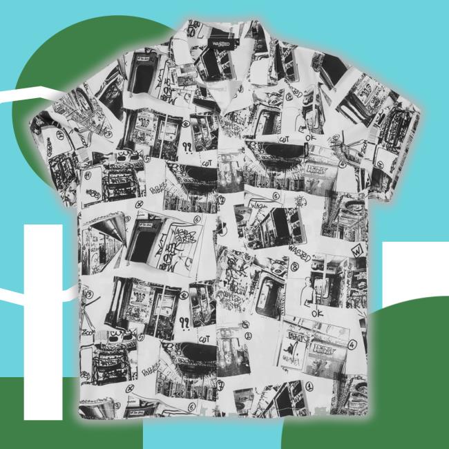 Disasterskate Shop Camisa Wasted Paris Dizzy White Black Shirt