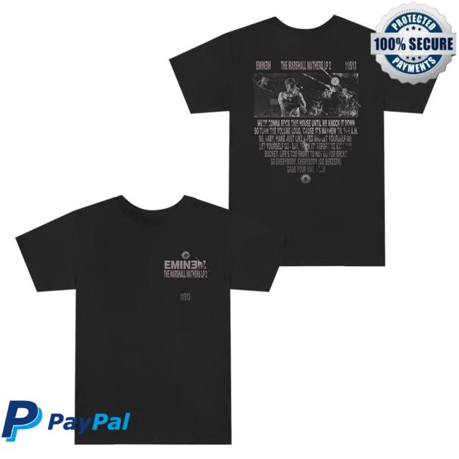Official Eminem Store Merch Slim Shady Berzerk Lyric Shirt New SlimShady Clothing Shop
