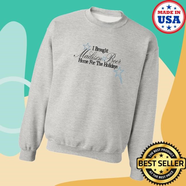 Madisonbeer Merch Home For The Holidays Grey Long Sleeve T Shirt