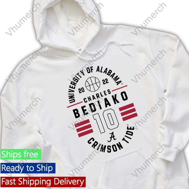 University Of Alabama 2022 Charles Bediako 10 Crimson Tide Shirts