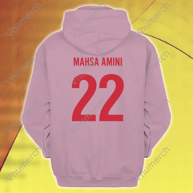 Iranian Spectator Showing Mahsa Amini 22 Tee Iran And Wales Match