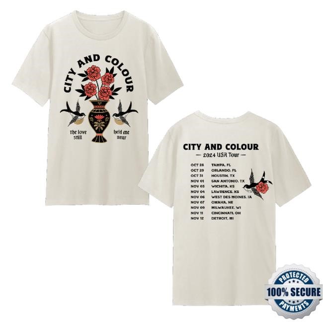 Official City And Colour Merch Flower Vase 2024 Usa Oct Nov Tour Hoodie Sweatshirt