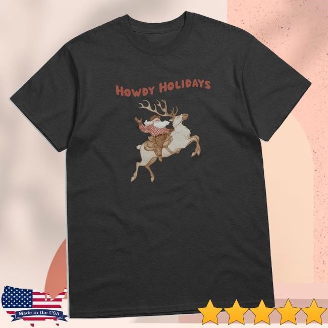 Trending Slippywild Merch Store Howdy Holidays Long Sleeve Shirt