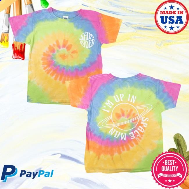 Samryder Up In Space Kids Tie Dye T Shirt