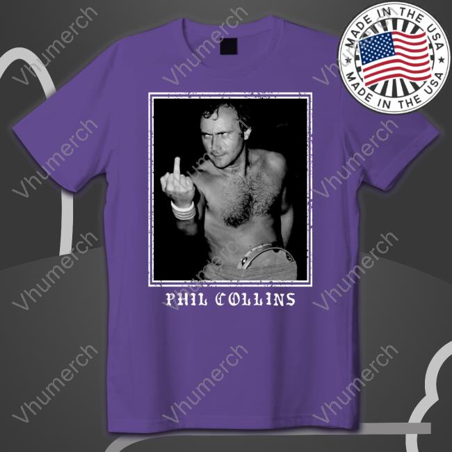 Lights Wearing Phil Collins Middle Finger Shirt