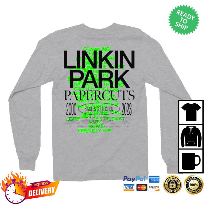 Official Pprcts Heather Grey Long Sleeve T Shirt Linkin Park Shop