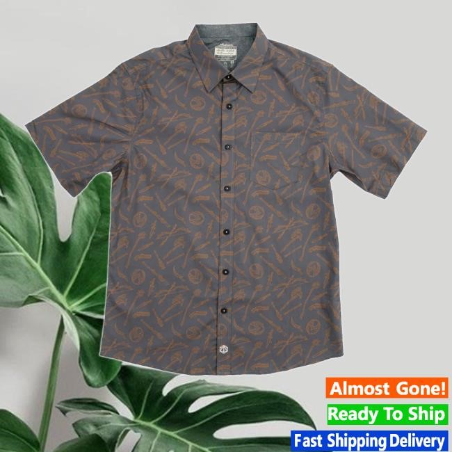 Vox Machina Weapons Button Down Short Sleeve Shirt
