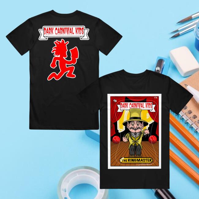 Official Psychopathic Merch Insane Clown Posse Dark Carnival Kids The Ringmaster Black New Shirt Psychopathicmerch