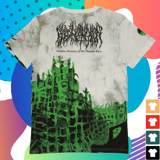 Blood Incantation Merch Hidden History Of The Human Race All Over Print Tee Shirt Dye
