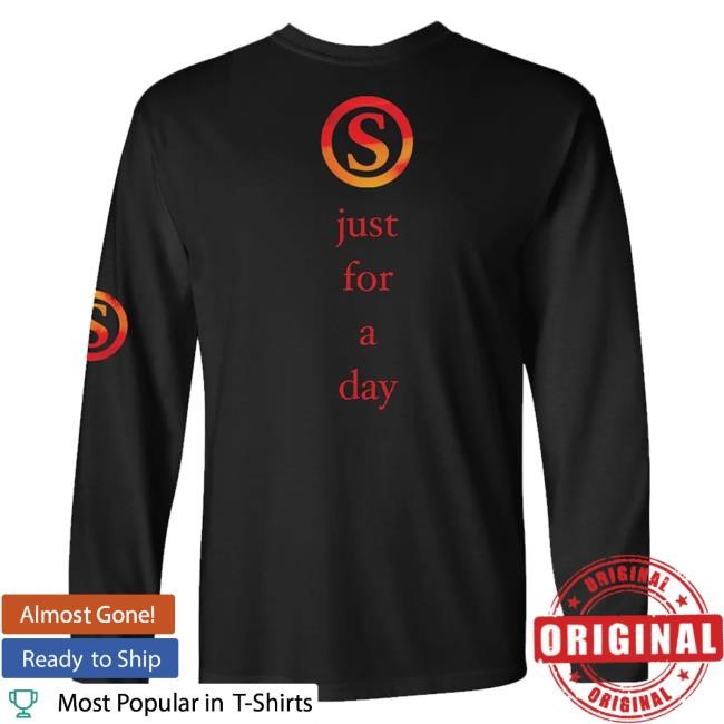 Official Slowdive Merch Limited Edition Just For A Day Long Sleeve Black t-shirt, hoodie, tank top, sweater and long sleeve t-shirt