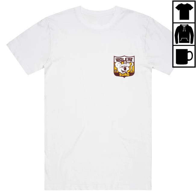 Official 24Hundred Violent Soho Brisbane Bears Hot Shirt White 24 Hundred