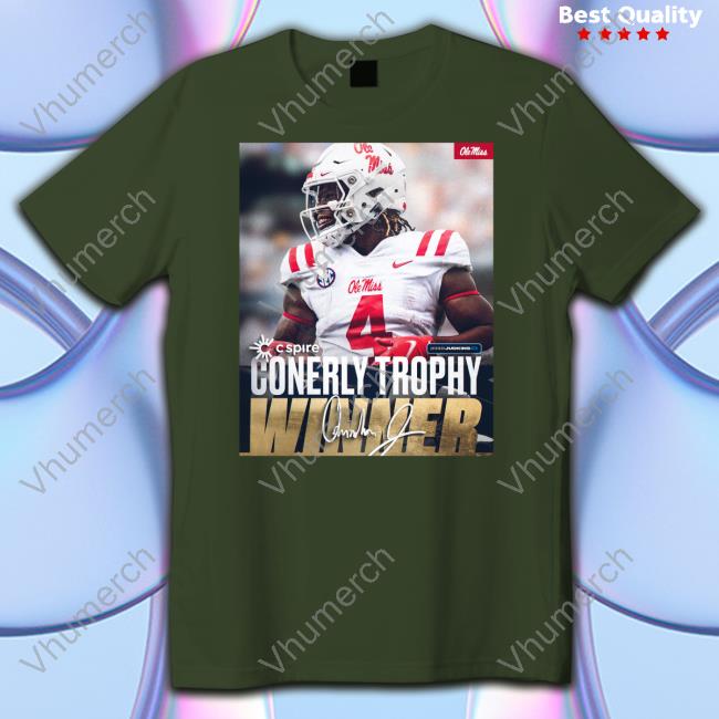Ole Miss Football Conerly Trophy Winner Quinshon Judkins Sweatshirt Qaj4_