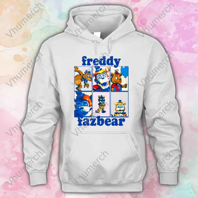 Five Nights At Freddy's Freddy Fazbear Grid Boyfriend Fit Girls Long Sleeve T Shirt
