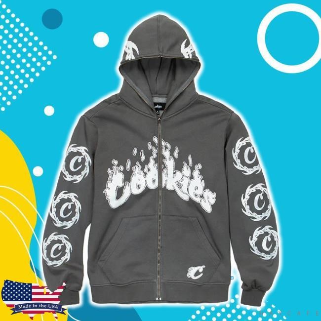Original Cookies Slow Burn Pigment Dyed Zip Fleece t-shirt, hoodie, tank top, sweater and long sleeve t-shirt Mainland Skate And Surf Shop